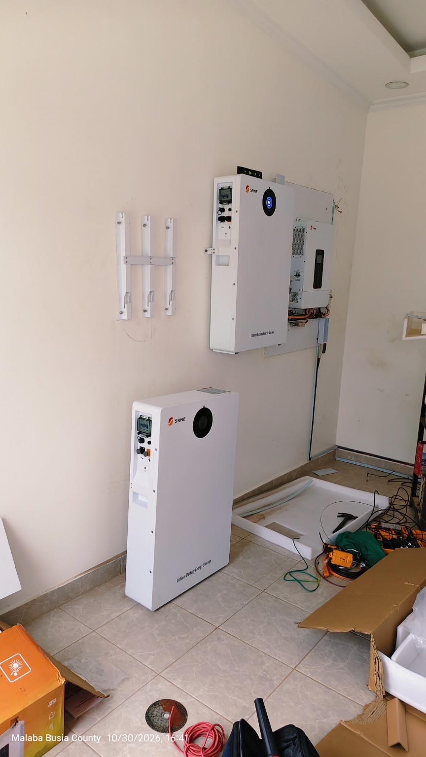 Lithium battery storage installation