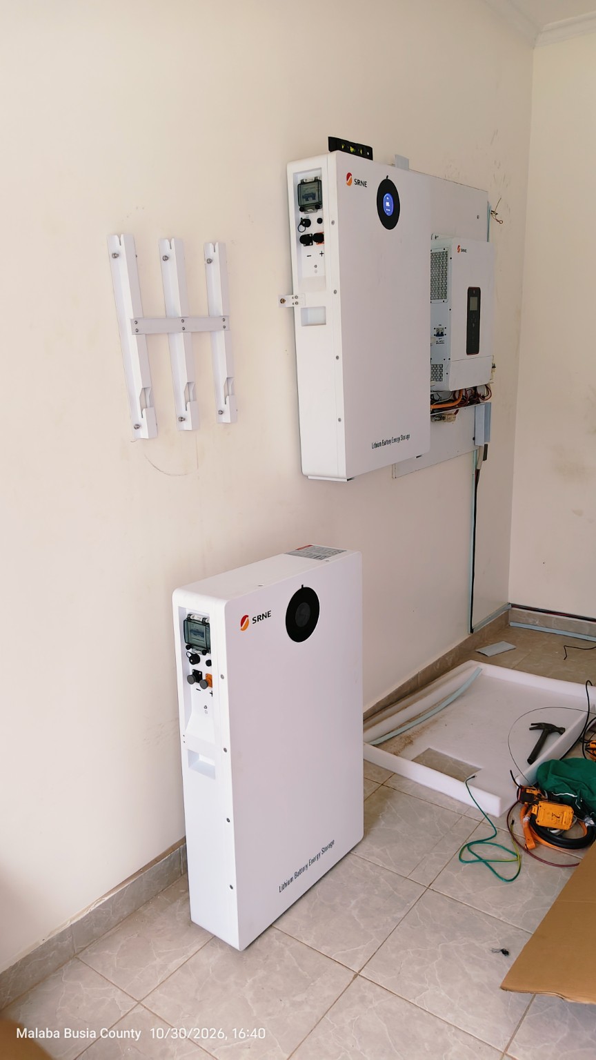Installed lithium battery